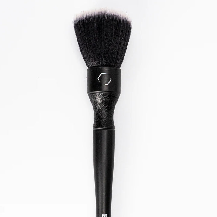 Blackline Ultra-Soft Detail Brush Set with black handle and soft bristles, ideal for precise makeup application and detailing.