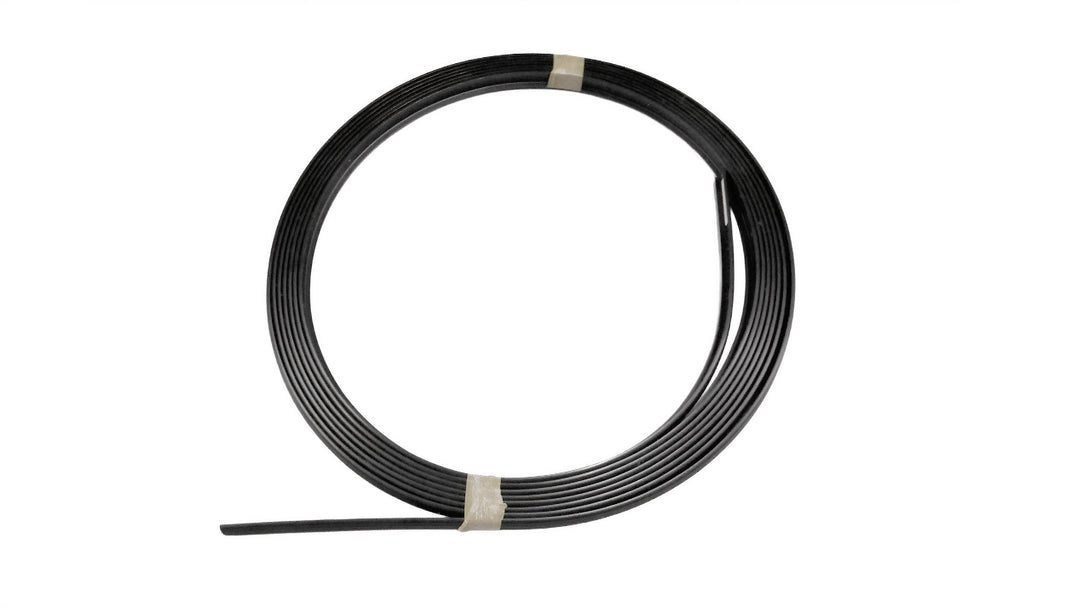 Black 4MM rub rail molding, 60 feet long, designed for boat protection and aesthetic enhancement.