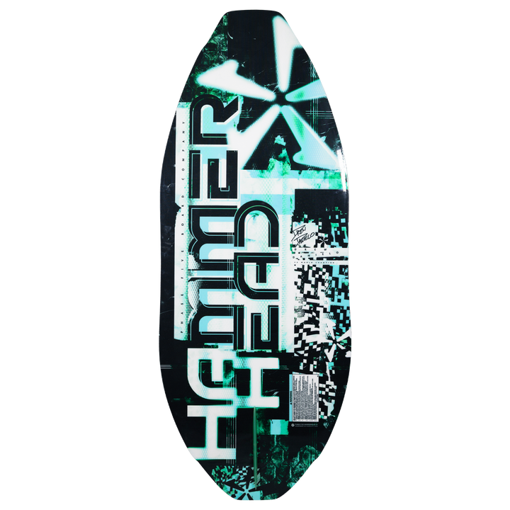 2026 Phase Five Hammerhead V3 wake surfboard featuring a sleek design with bold graphics and a streamlined shape for optimal performance.