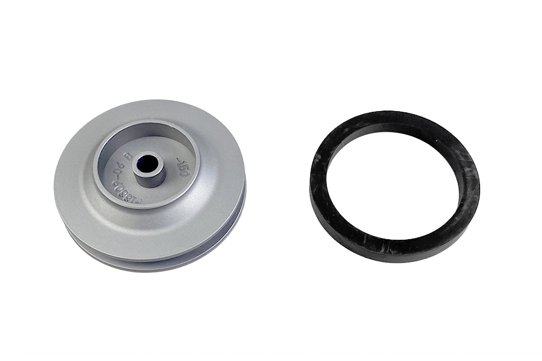 Billet rotary dash knob for VDC ANGR 20-25, featuring a sleek silver design and a black rubber ring for secure fit.