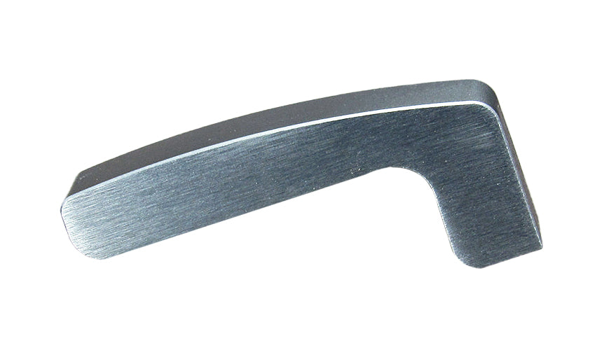 Right/stbd phone holder arm for 2016-2019 models, made of metal with a sleek, curved design for secure attachment.