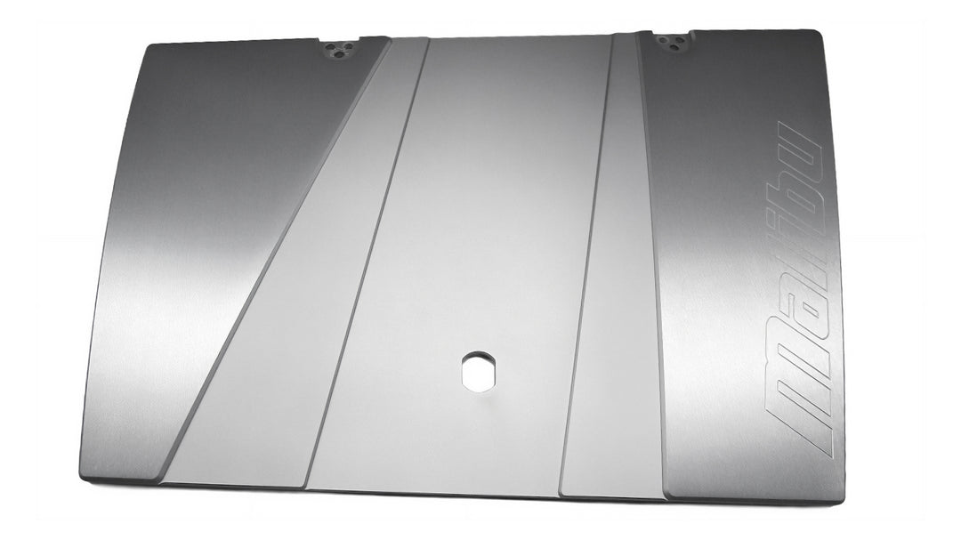 Malibu Glove Box Door featuring a sleek aluminum design with a central hole for easy installation.