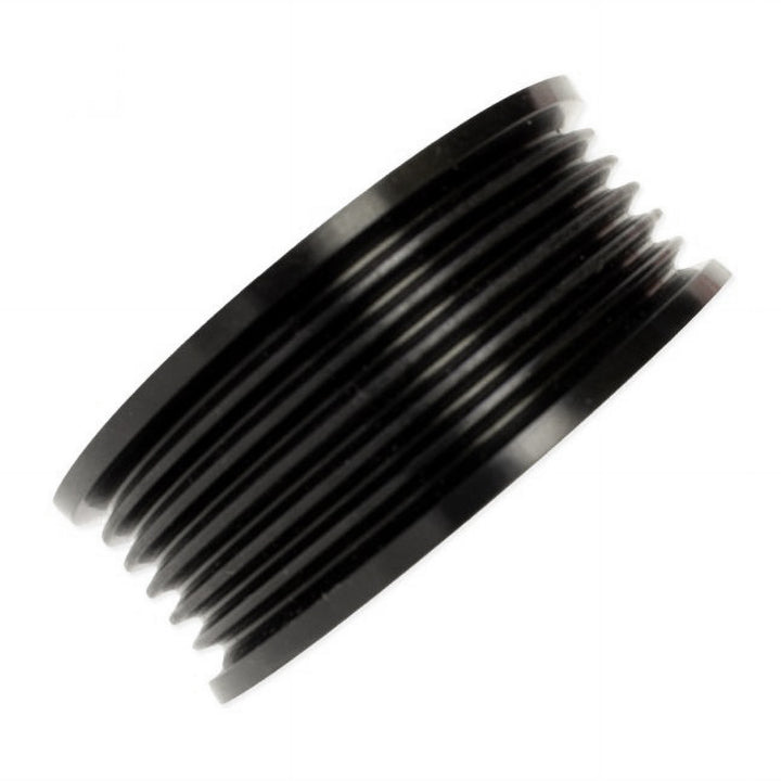 Idler pulley for 6.2L Indmar Ford engine, featuring a grooved design for optimal belt alignment and performance.