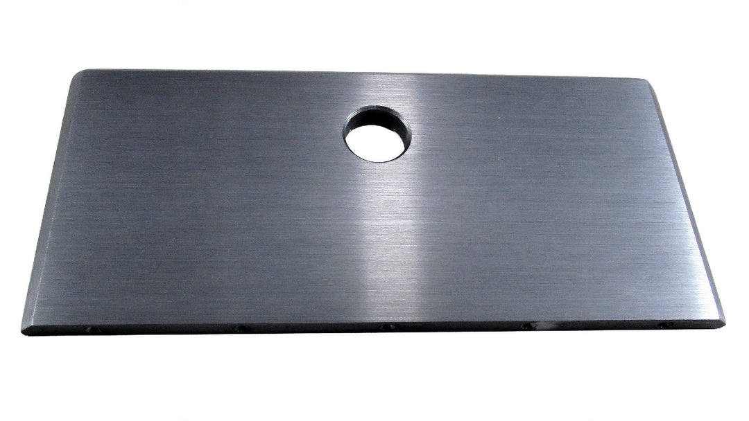Malibu 2023 23 LSV trash can lid made of durable billet aluminum with a sleek brushed finish.