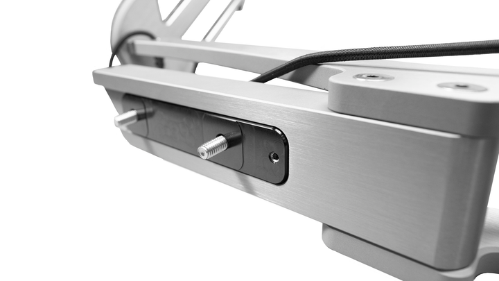 Malibu Waterski Rack for TXi Tower, featuring durable aluminum construction and secure mounting hardware for easy installation.