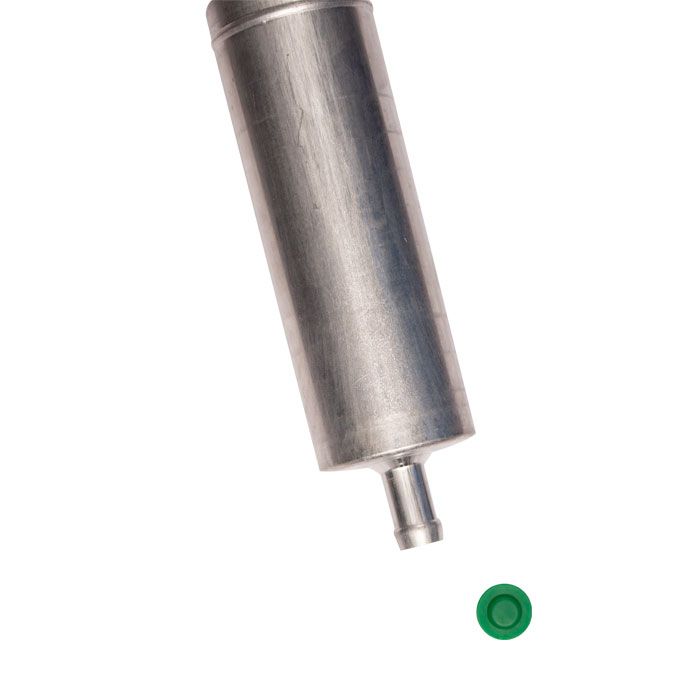 PIERBURG fuel pump with a metallic finish and a green sealing cap, designed for reliable fuel delivery in boats.