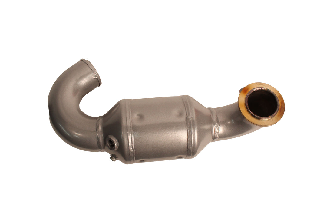 Port Catalyst Elbow for Malibu and Axis boats, designed for optimal exhaust flow and performance enhancement.