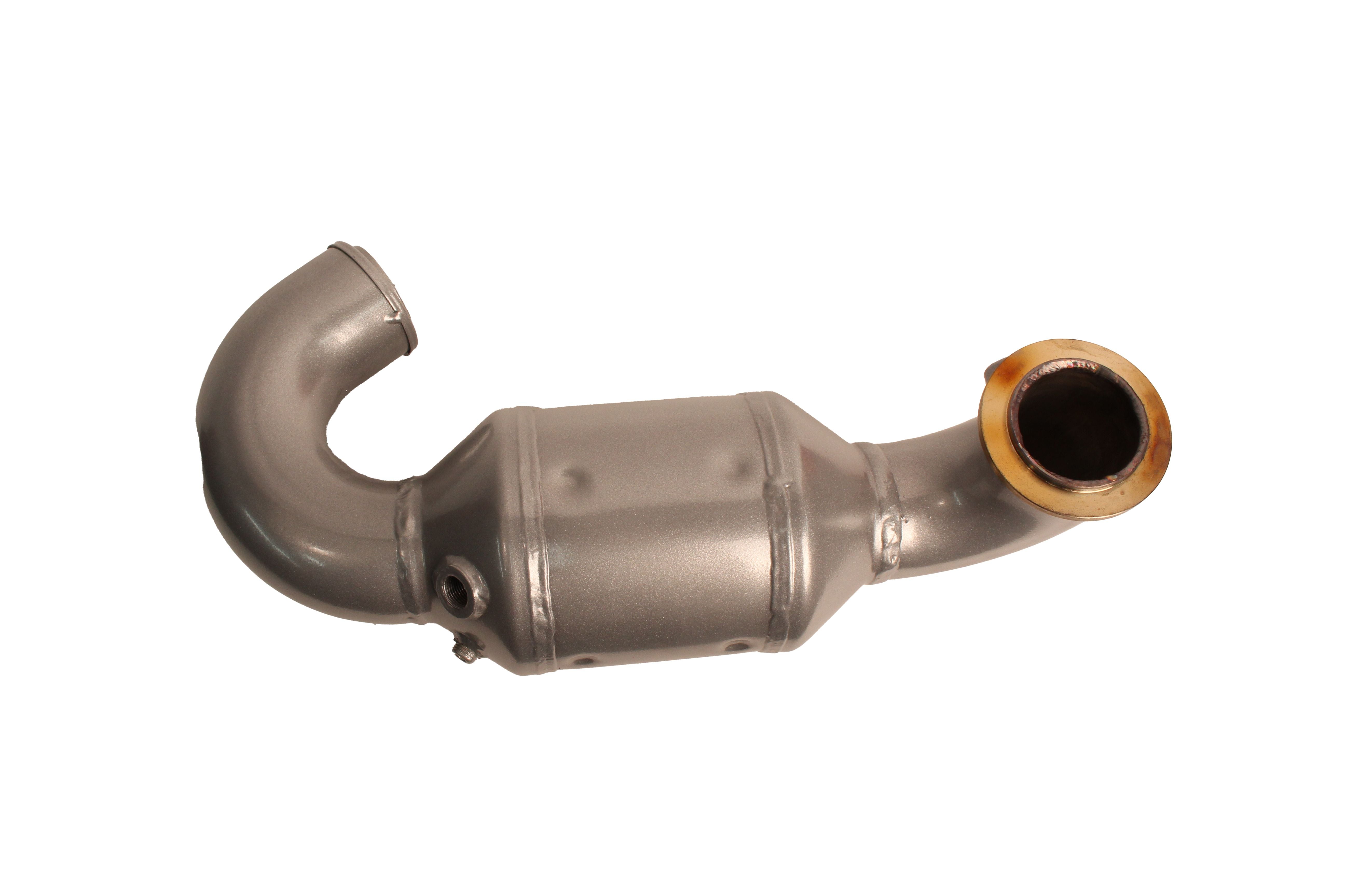 Port Catalyst Elbow for Malibu and Axis boats, designed for optimal exhaust flow and performance enhancement.