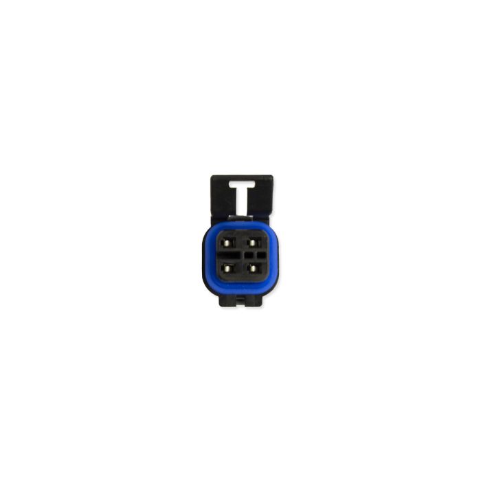 Narrow band O2 sensor connector with a blue housing, designed for optimal performance in Malibu and Axis boats.
