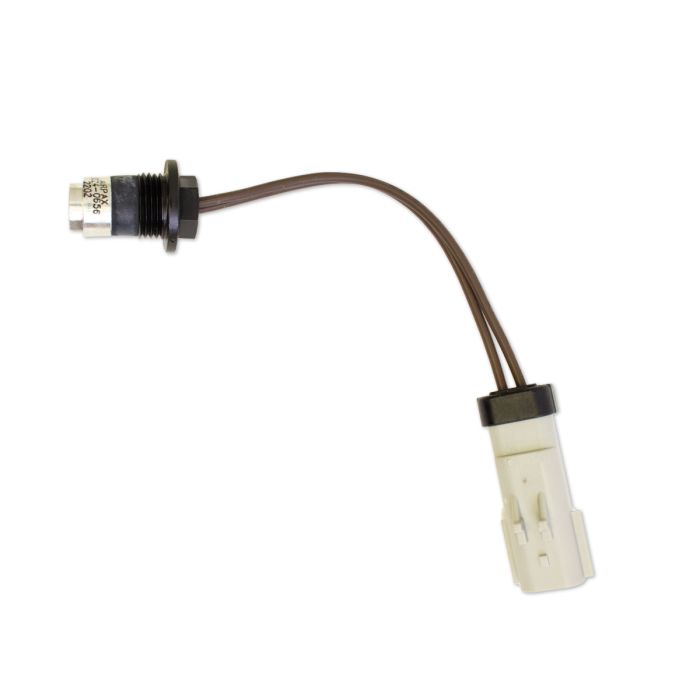 Skin temperature epoxy sensor with a connector and wire, designed for Malibu and Axis boats. Essential for monitoring temperature.