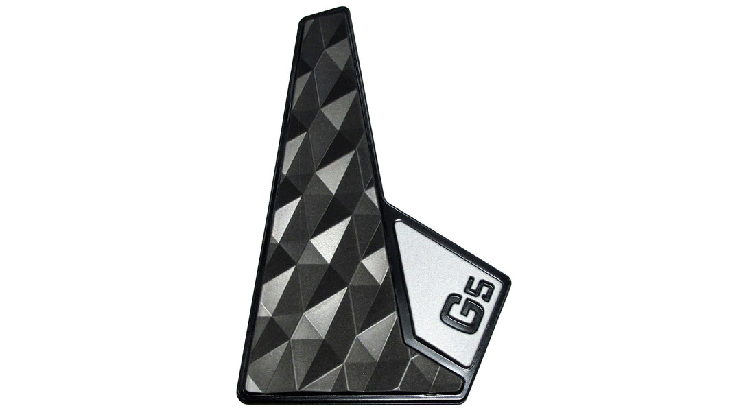Decal featuring a geometric design with the GV Tower logo, ideal for enhancing your Malibu or Axis boat.