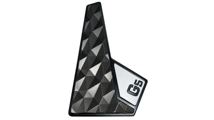 Decal featuring a geometric design with the GV Tower logo, ideal for enhancing your Malibu or Axis boat.