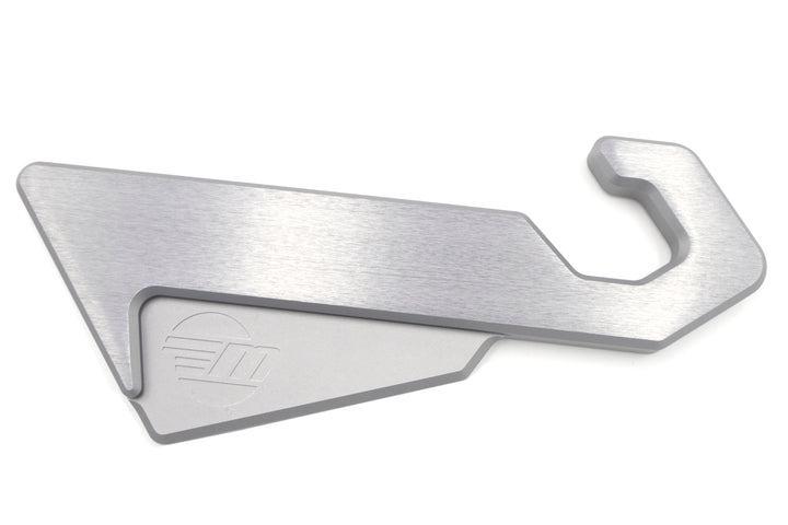 Malibu GV Tower Surf Tow Hooks in silver, lightweight metal design for securing surfboards on towers.