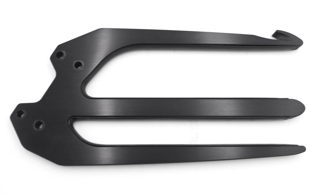 Black Axis Spinner Rack Fork for organizing and displaying products on a spinner rack.