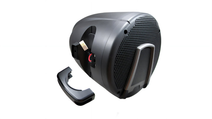 2024 AXIS REV10 speaker designed for high-quality sound on boats, featuring a sleek, durable design for outdoor use.