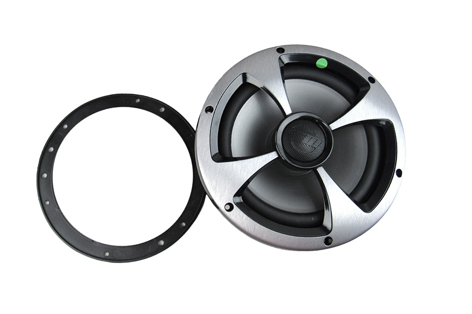 8" Wet Sounds Malibu interior speaker for boats, compatible with 2017-2021 models, with mounting ring included.