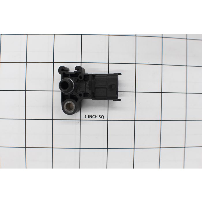 GM Bosch Sensor Map 636102, compact automotive sensor with electrical connector, on a grid background for size reference.