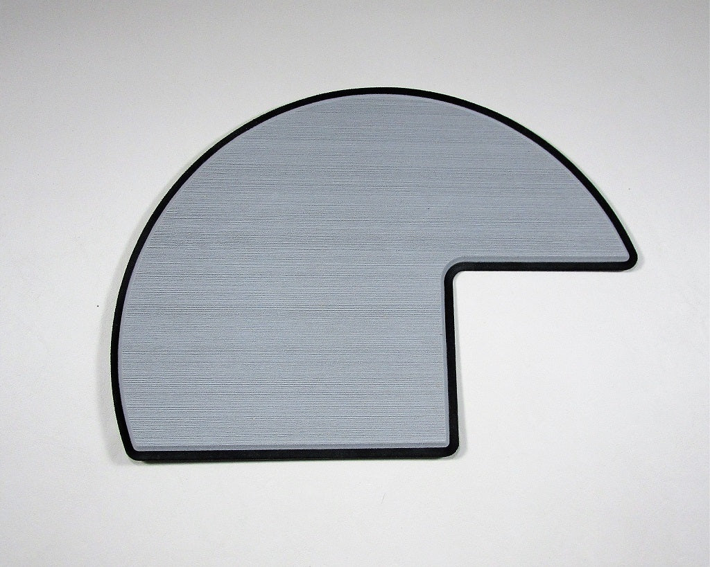 SeaDek 6mm bow step tread pad with a curved, non-slip surface for boat upper bow steps.