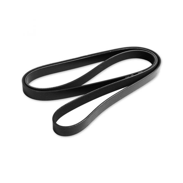 Serpentine belt for Indmar 6.2L engine with 95 amp alternator, black rubber, designed for engine accessory drive.