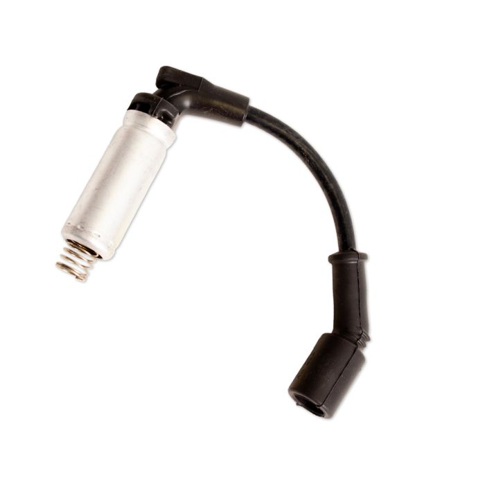 Indmar spark plug wire for 6.0 LY6/L96 engines with tube-in-tube design, featuring black insulation and connector ends.
