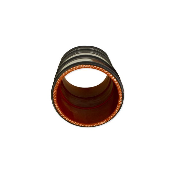 3-inch high-temperature straight hose with stops, designed for industrial or plumbing applications, viewed from the front.
