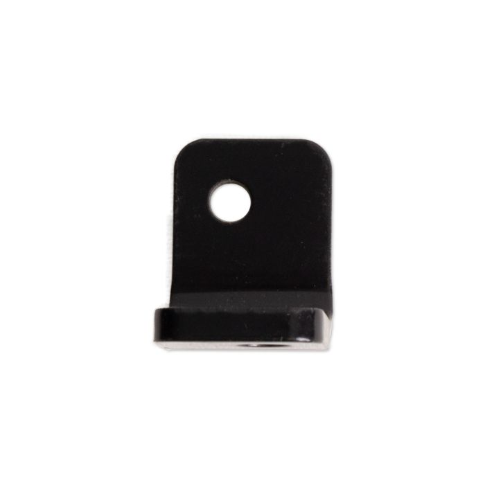 Supercharged alternator bracket (lower) designed for secure mounting in Malibu and Axis boats. Durable black finish.