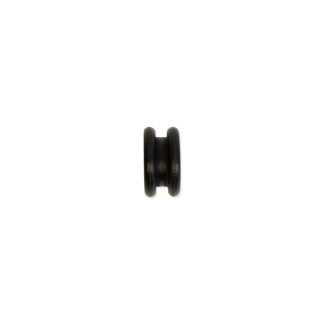 Black beauty cover grommet designed for secure fittings in Malibu and Axis boats, ensuring durability and protection.