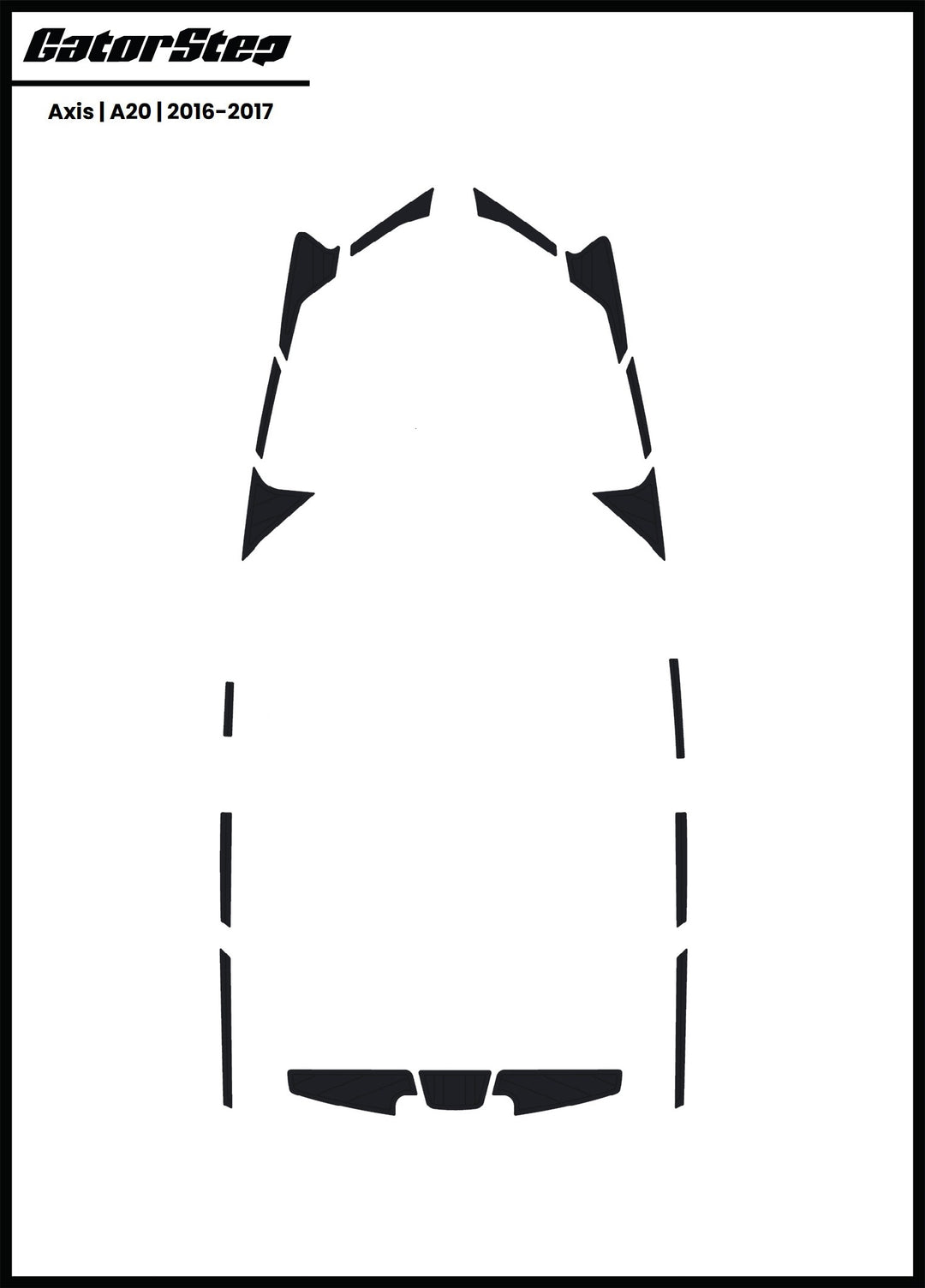 Axis A20 soft grip kits for 2016-2017 models, featuring a durable design for enhanced comfort and safety on the water.