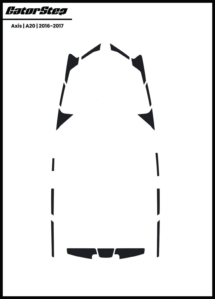 Axis A20 soft grip kits for 2016-2017 models, featuring a durable design for enhanced comfort and safety on the water.