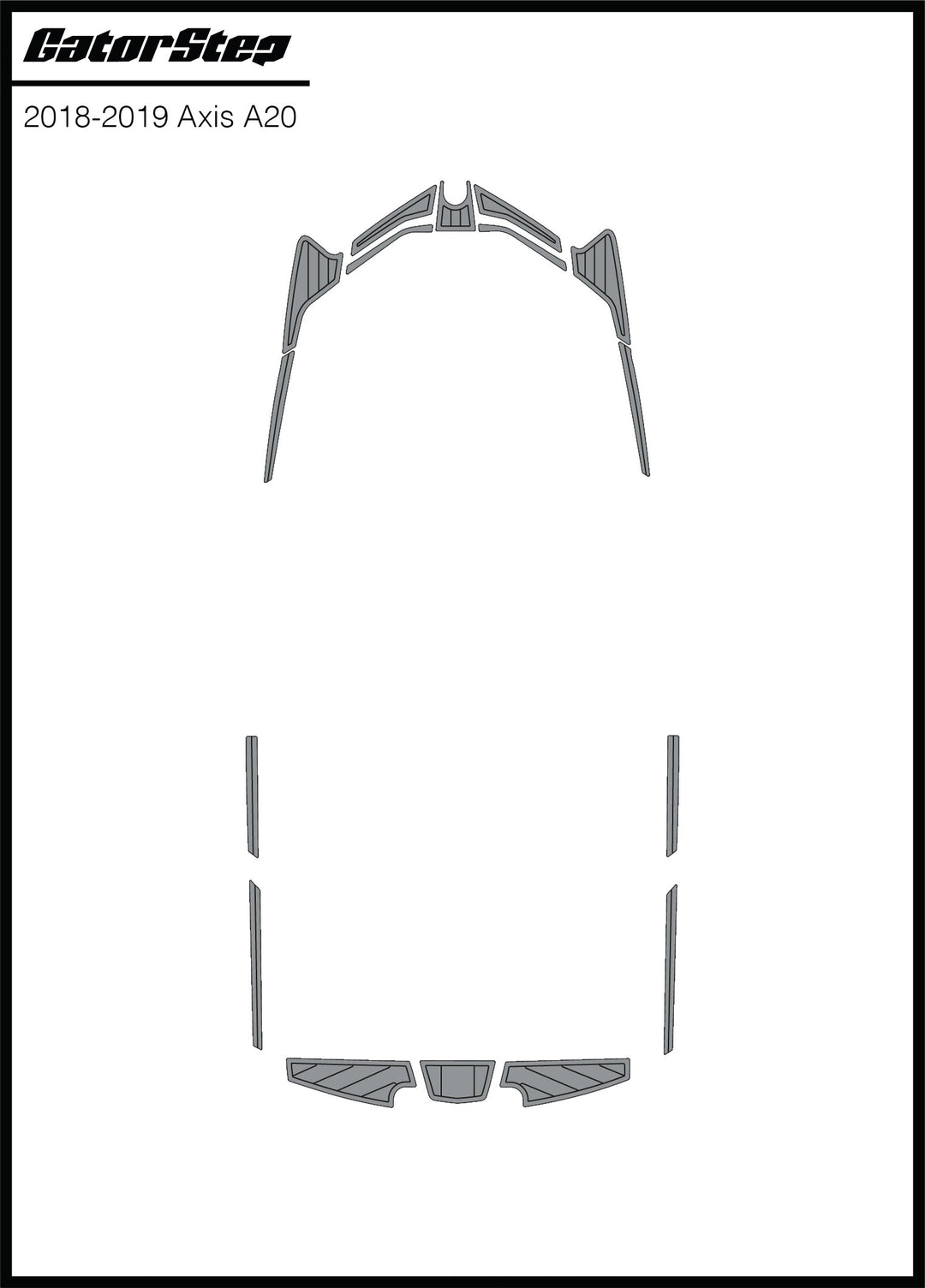 Axis A20 Soft Grip Kits for 2018-2019 models, featuring a durable design for enhanced comfort and grip on your boat.