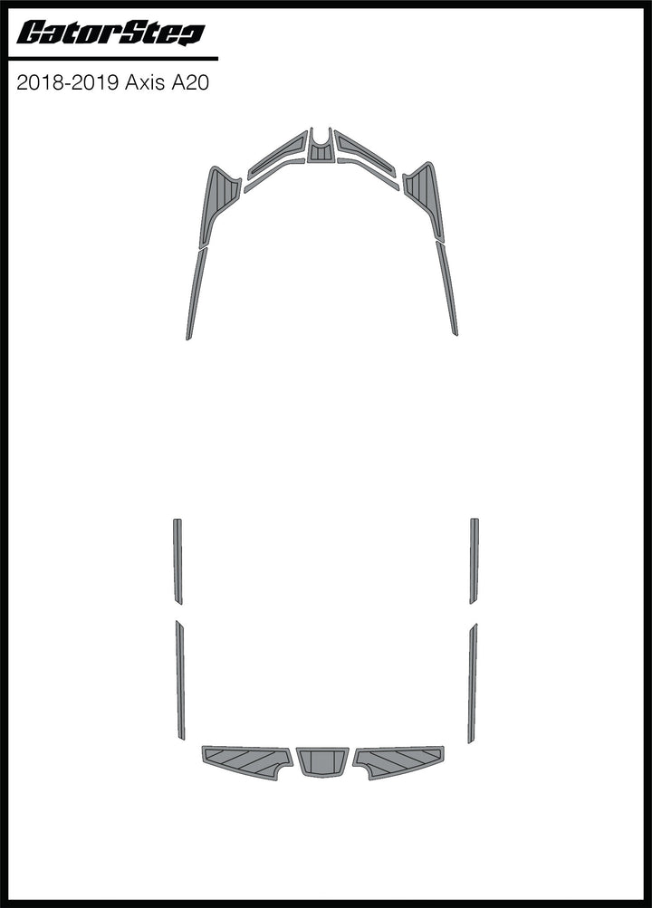 Axis A20 Soft Grip Kits for 2018-2019 models, featuring a durable design for enhanced comfort and grip on your boat.