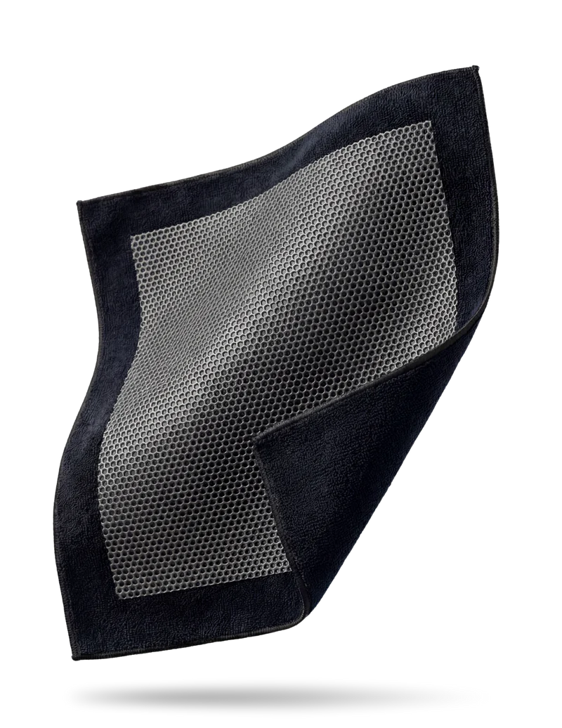 High-quality synthetic clay towel designed for effective surface cleaning and detailing on boats and vehicles.