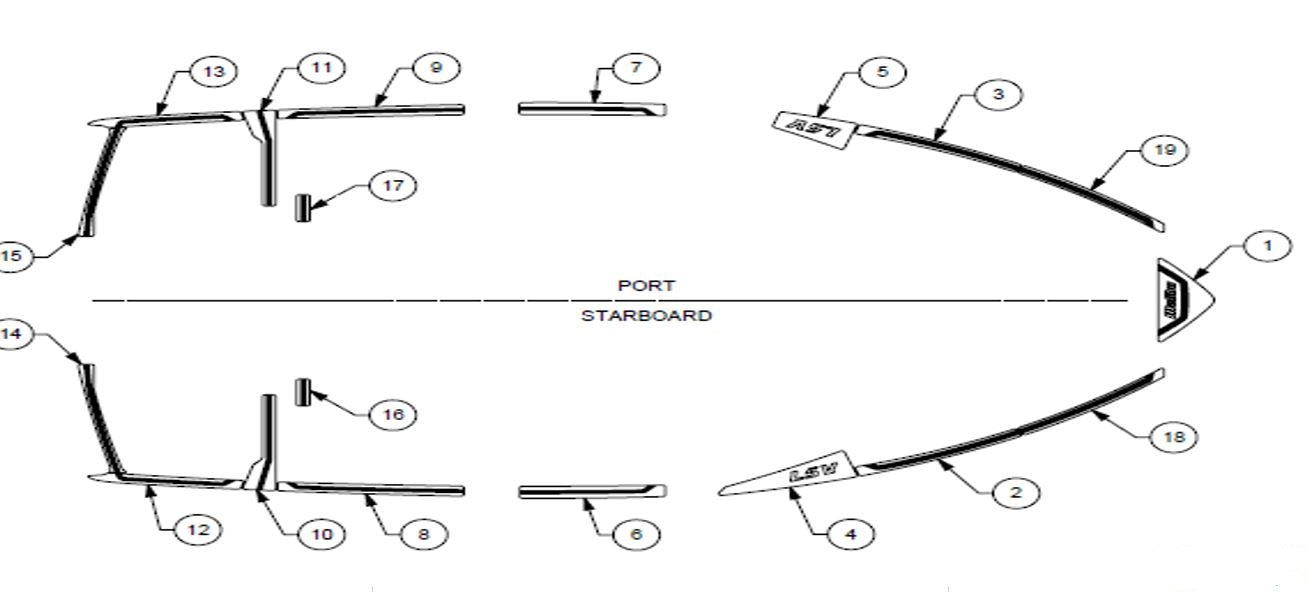Softgrip Deck Track Kit - 2021 23 LSV