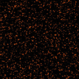 Malibu/Axis Metallic Flake in a rich black base with shimmering orange flakes, perfect for boat customization.