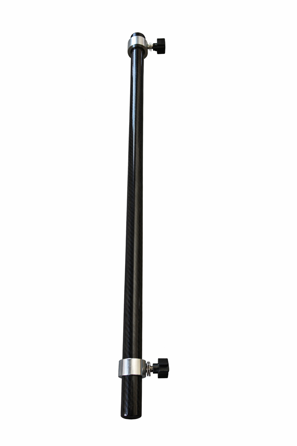 4-foot carbon flag pole with adjustable clamps, designed to display a 3&