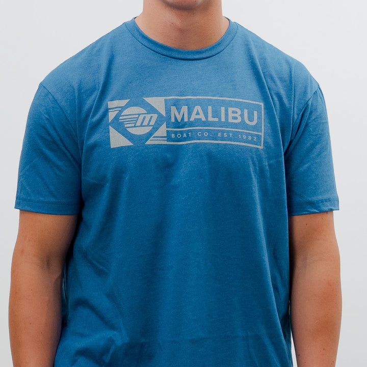 Malibu Boats Icon Tee Cool Blue