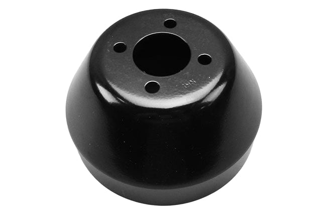 Black pulley for Gates circulating pump compatible with Malibu M5 and M6 boats, designed for optimal performance.