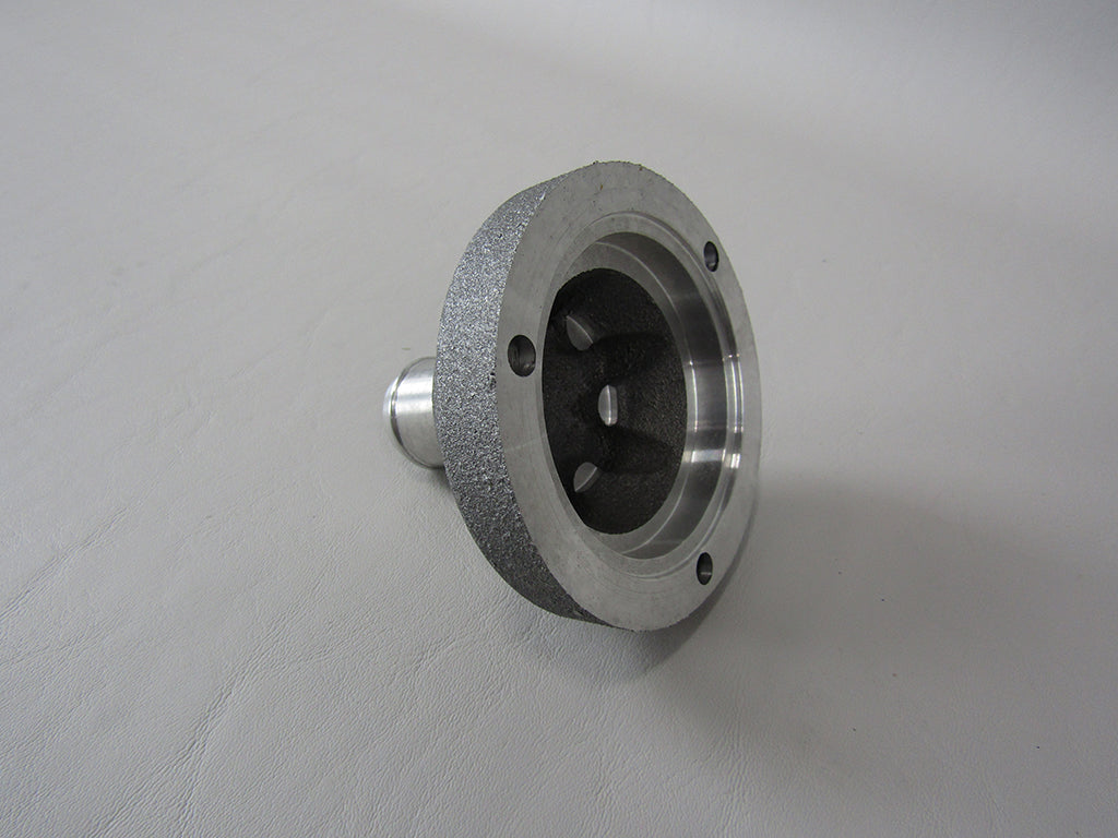 Machined LT4 pressure relief thermostat cover component for industrial applications.