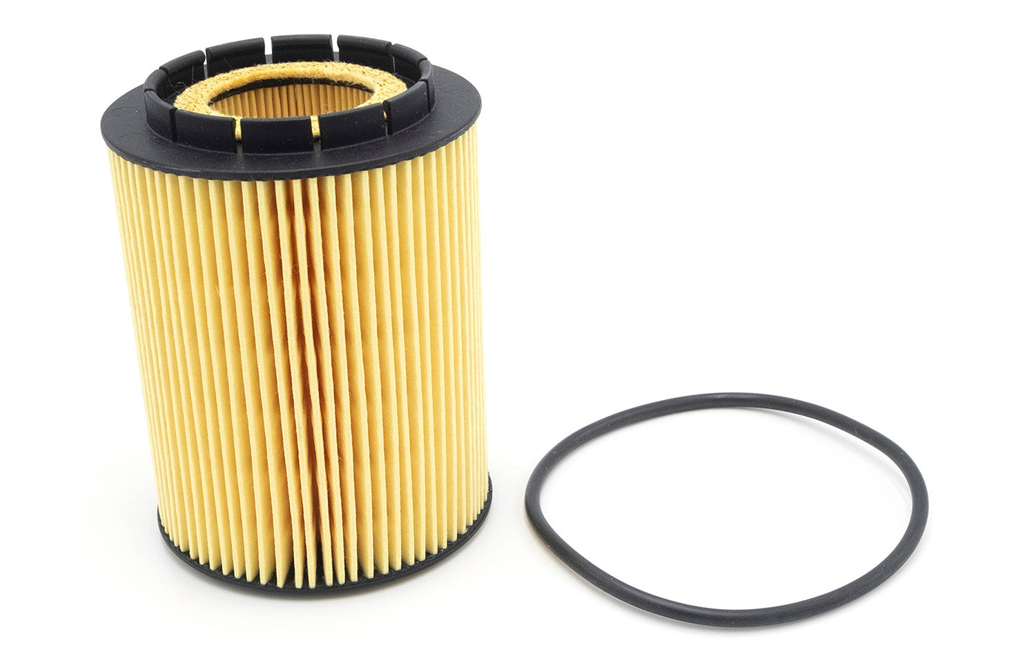 Oil filter cartridge M-Series/LT4 second-gen with rubber O-ring for vehicle engine filtration.