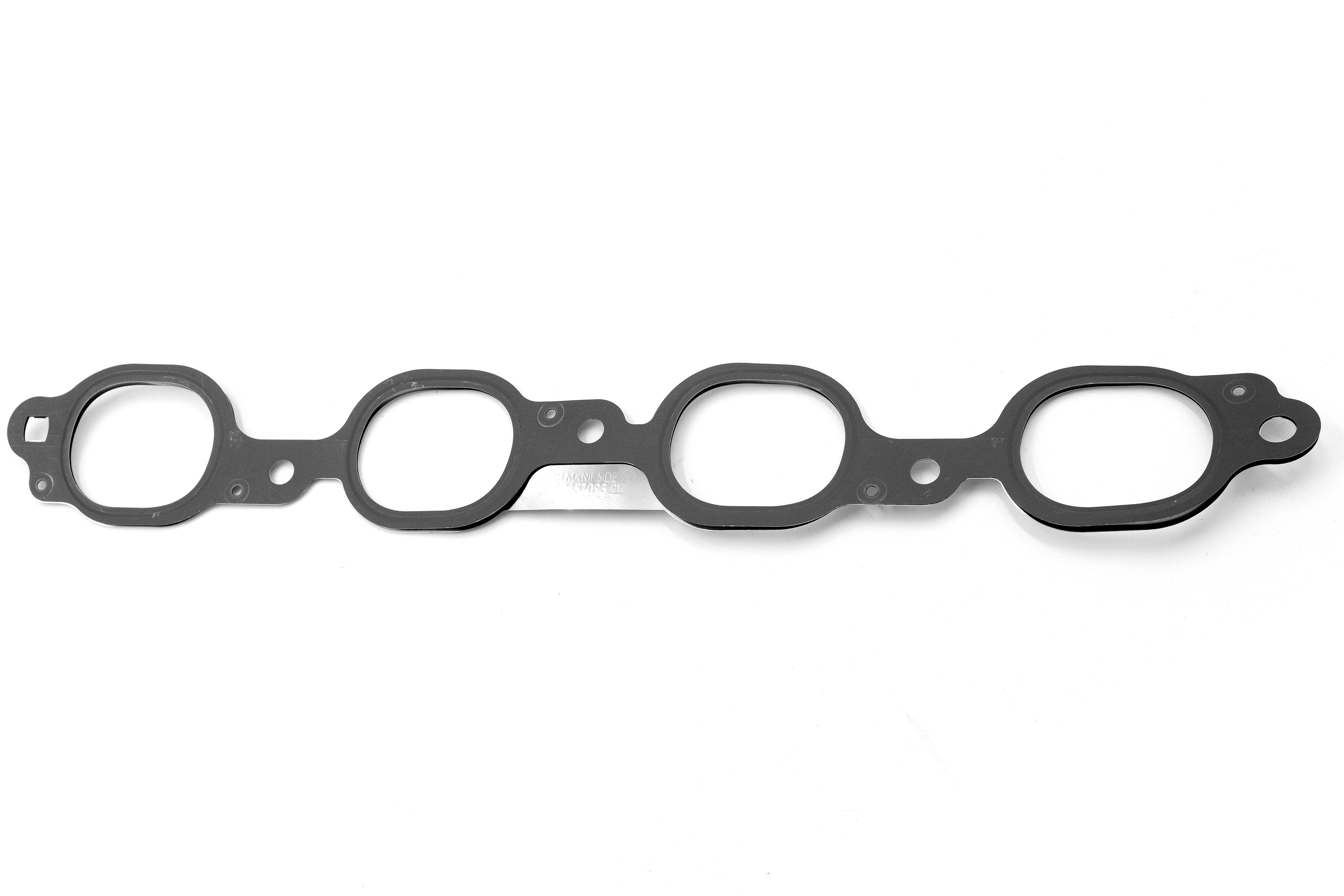 Exhaust head to manifold gasket for engine, made of durable material, with multiple bolt holes for secure fit.