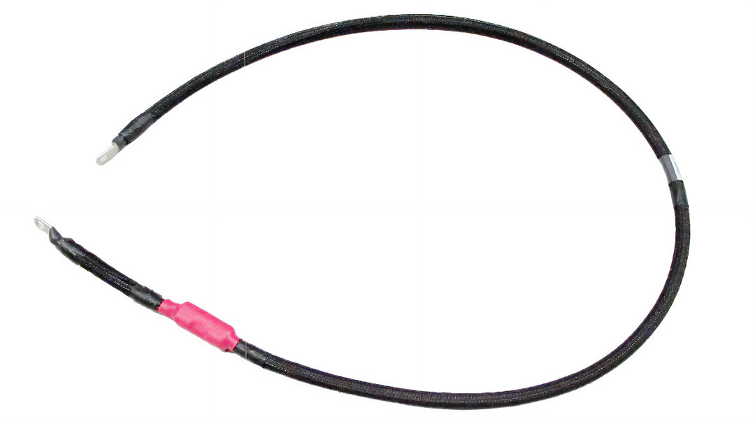 Harness for starter/alternator, 170A GenV, with black insulation and metal connectors, used in automotive electrical systems.
