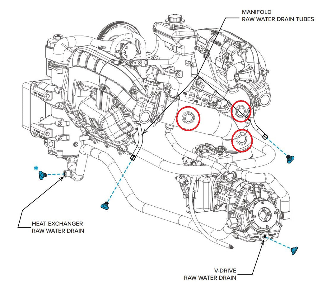 Freeze Plug Cup, Y-pipe expansion, 1.379 ID, for engine cooling system, shown in technical diagram with red circles.