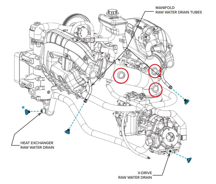 Freeze Plug Cup, Y-pipe expansion, 1.379 ID, for engine cooling system, shown in technical diagram with red circles.