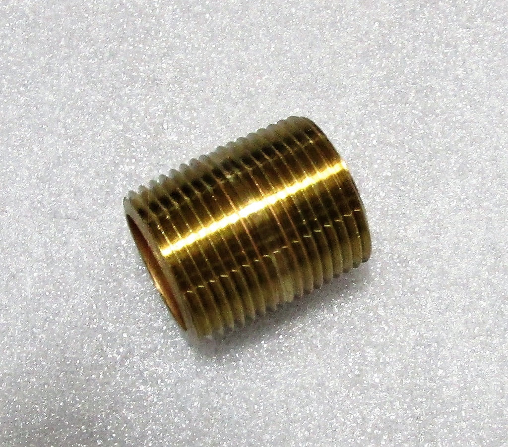 Hardware, 1" NPT All Thread Pipe Nipple, Brass, V : &
