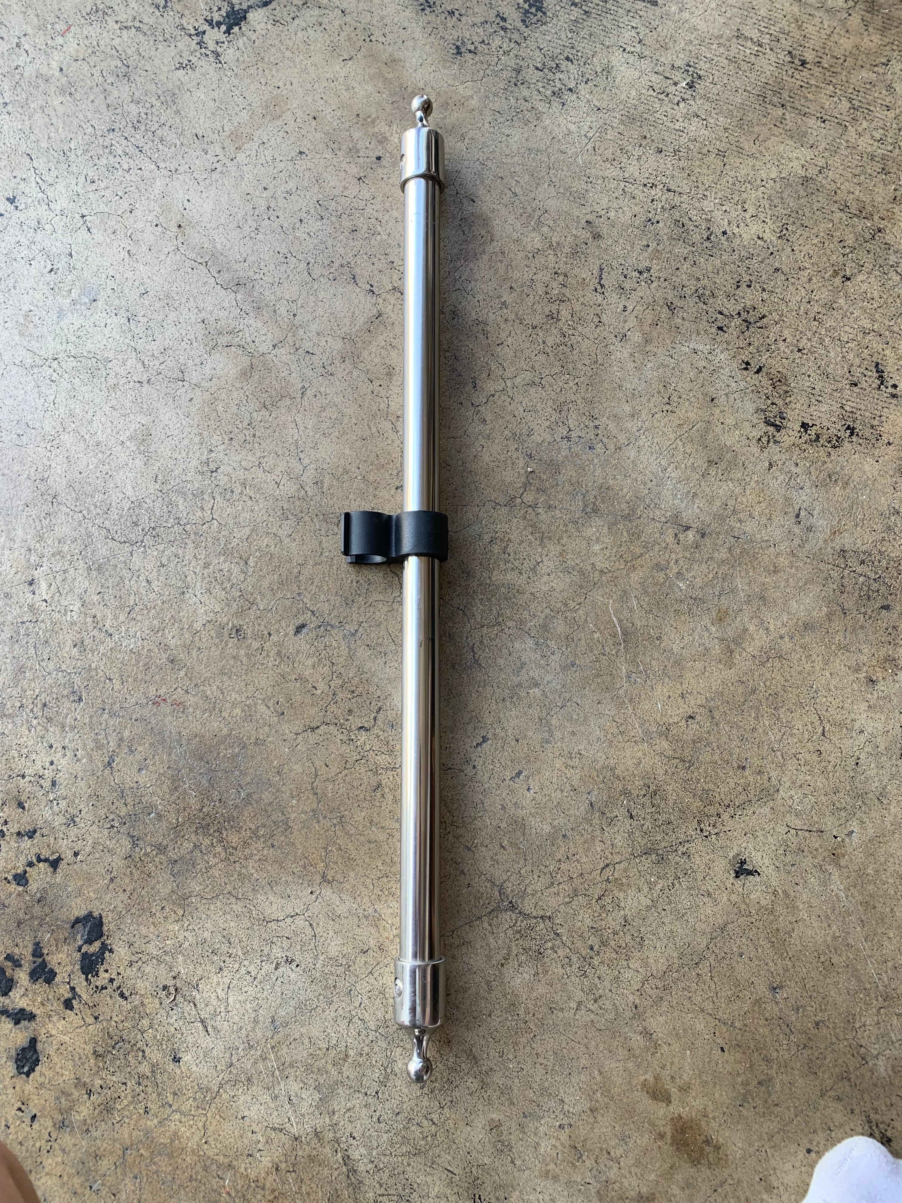 Axis Slider Bimini Front Support Pole designed for stability and support on Axis boats, featuring a sleek stainless steel finish.