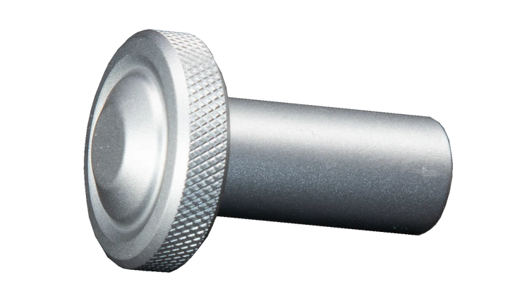 G3 arm replacement knob, silver metal, knurled grip, cylindrical design for easy adjustment and secure hold.