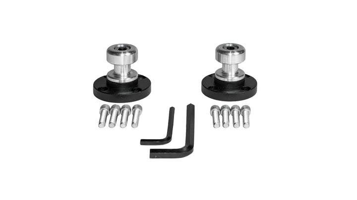 Pair of Axis Surf Tow Points with mounting hardware and Allen wrenches for boat surf towing.