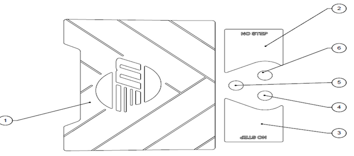 Diagram of the 2022-2023 25 LSV Malibu Soft Grip with labeled parts and instructions.