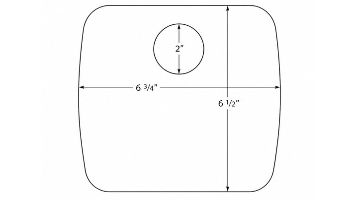 Axis Swimdeck Access Door Hatch in black, measuring 6 3/4" x 6 1/2", designed for easy access on boats.