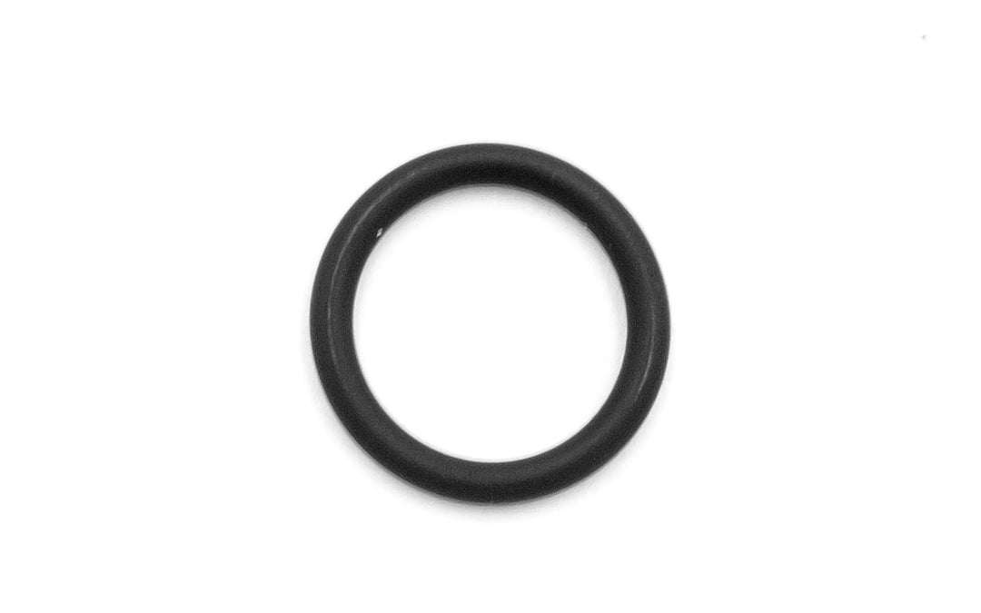 Black PCM Challenger 6.0L oil line O-ring gasket isolated on white background.